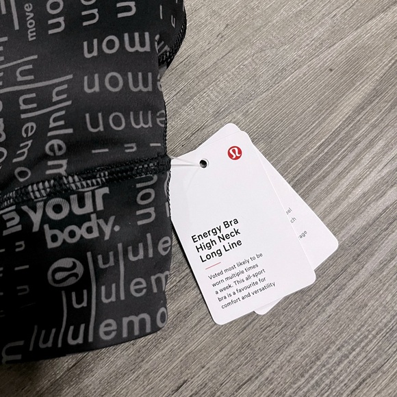 nwt lululemon energy bra high neck long line - Picture 6 of 8